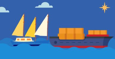 A boat pulling cargo to illustrate a blog post on the best Jira Align alternative.