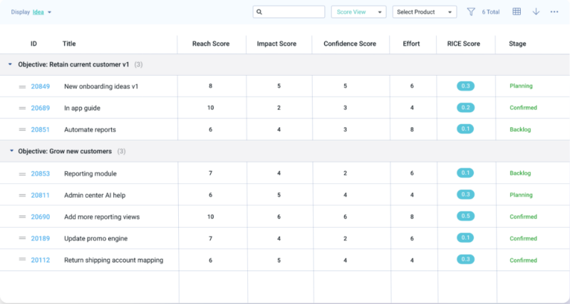 Dragonboat’s built-in prioritization enables data-driven decisions